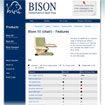 Bison Bede Features Page Screenshot
