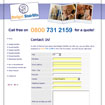 Budget Stairlifts Contact Page Screenshot